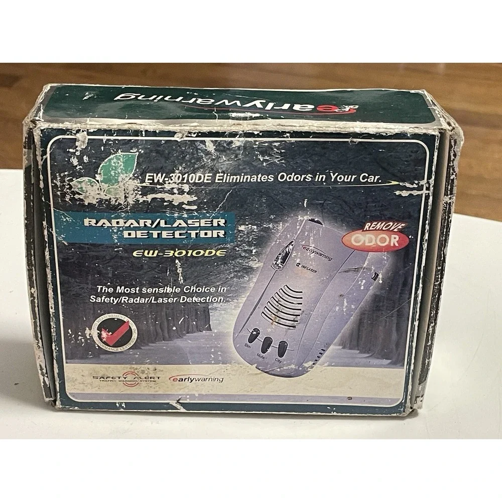 Early Warning EW3010DE 360 Laser Voice Radar Detector In The Box , Vintage